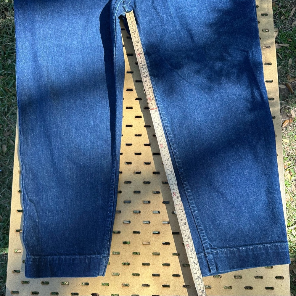Anthropologie Sundry Ultra High Rise Pleated Carpenter Wide Leg Jeans Size 31 - Picture 4 of 9
